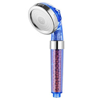 New 3 Functions High Pressure SPA Shower Head Water Saving Handheld Rainfall Bathroom Accessories Anion Filter Shower